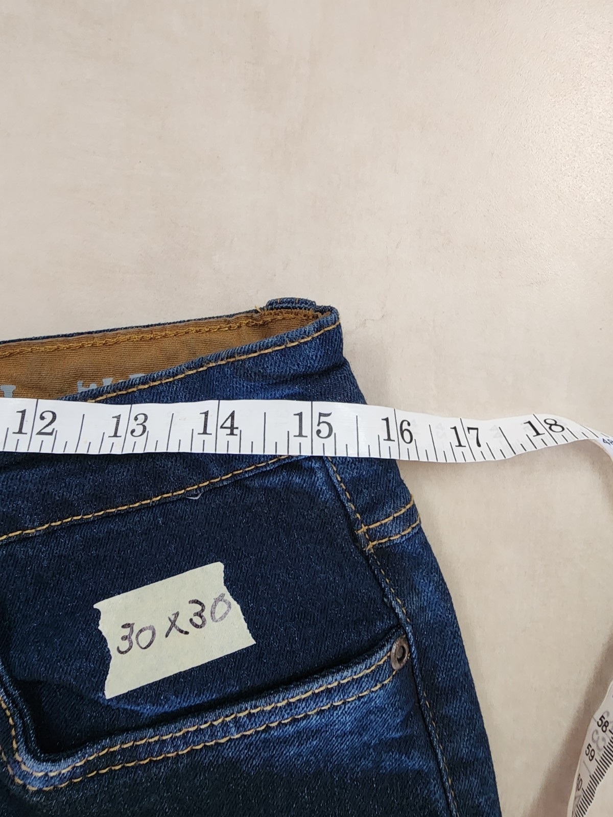 Smith’s Workwear Men’s Stretch 5 Pocket Work Jeans, Dark Vintage wash, 30W x 30L