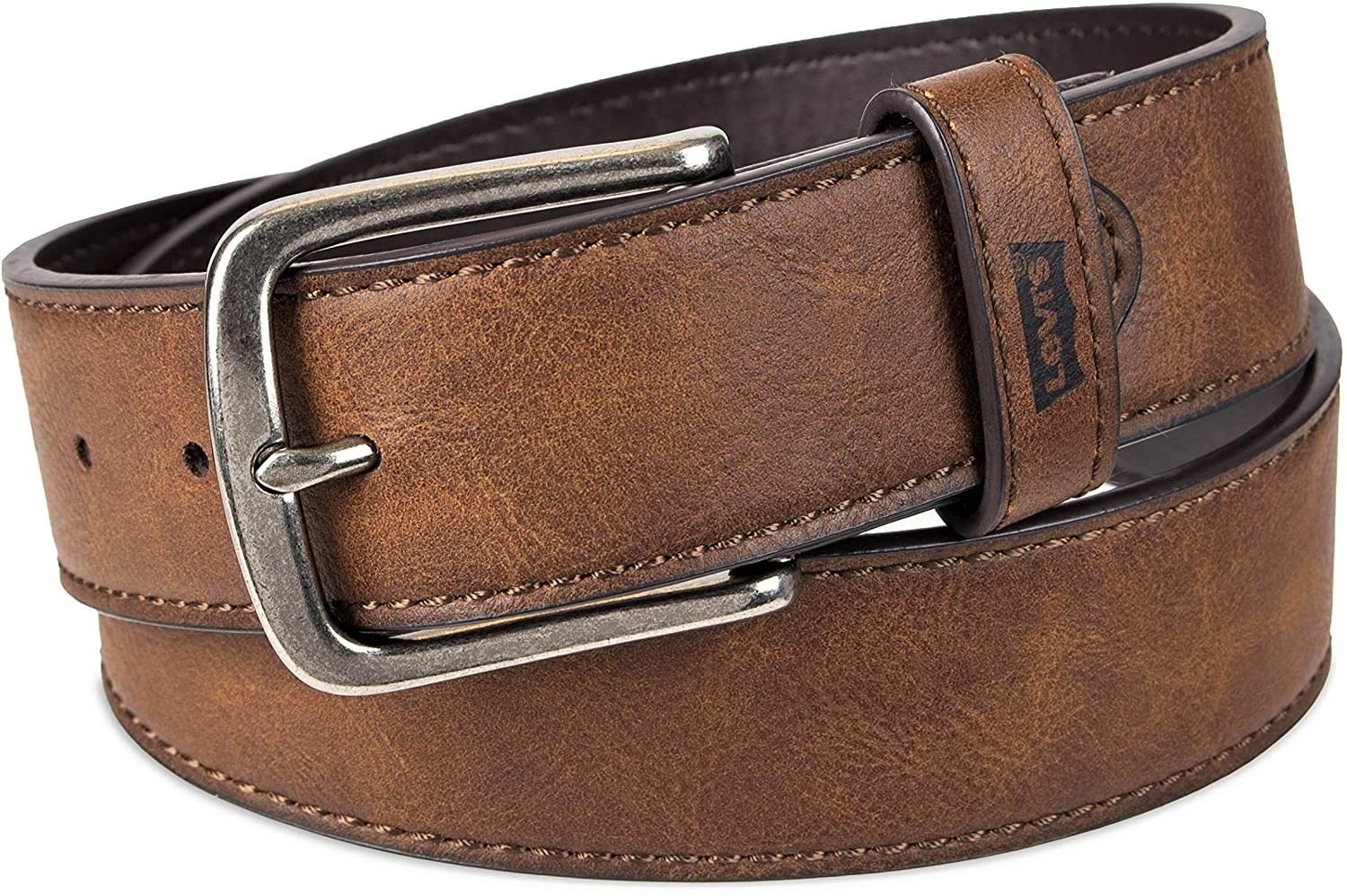 Levi’s Men’s Belt – Classic Casual Jean Leather Belt Tan