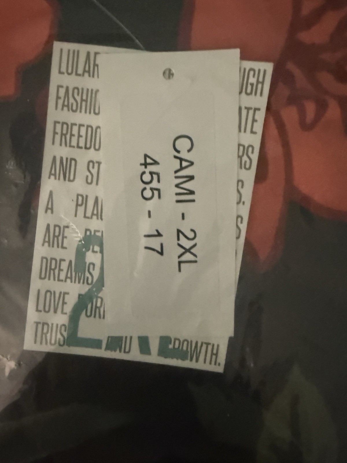 Lularoe Cami Size 2XL New With Tags Sleeveless Top