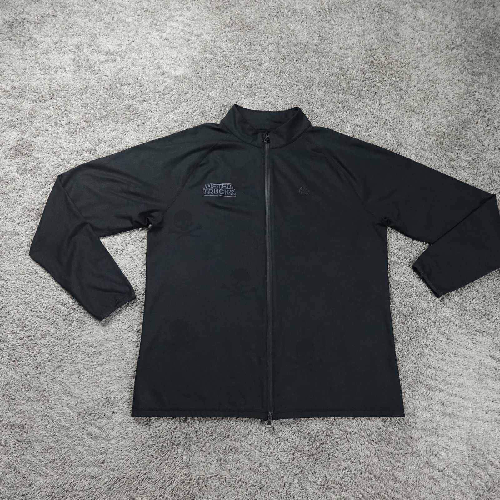 G/Fore Jacket Mens Extra Large Skull Windbreaker Logo Skull Pocket Lifted Trucks