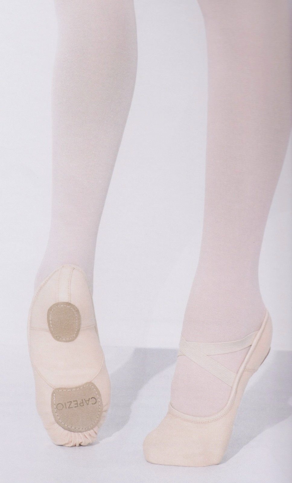 Capezio 2037W pink stretch canvas soft ballet shoes Hanami RUN SMALL