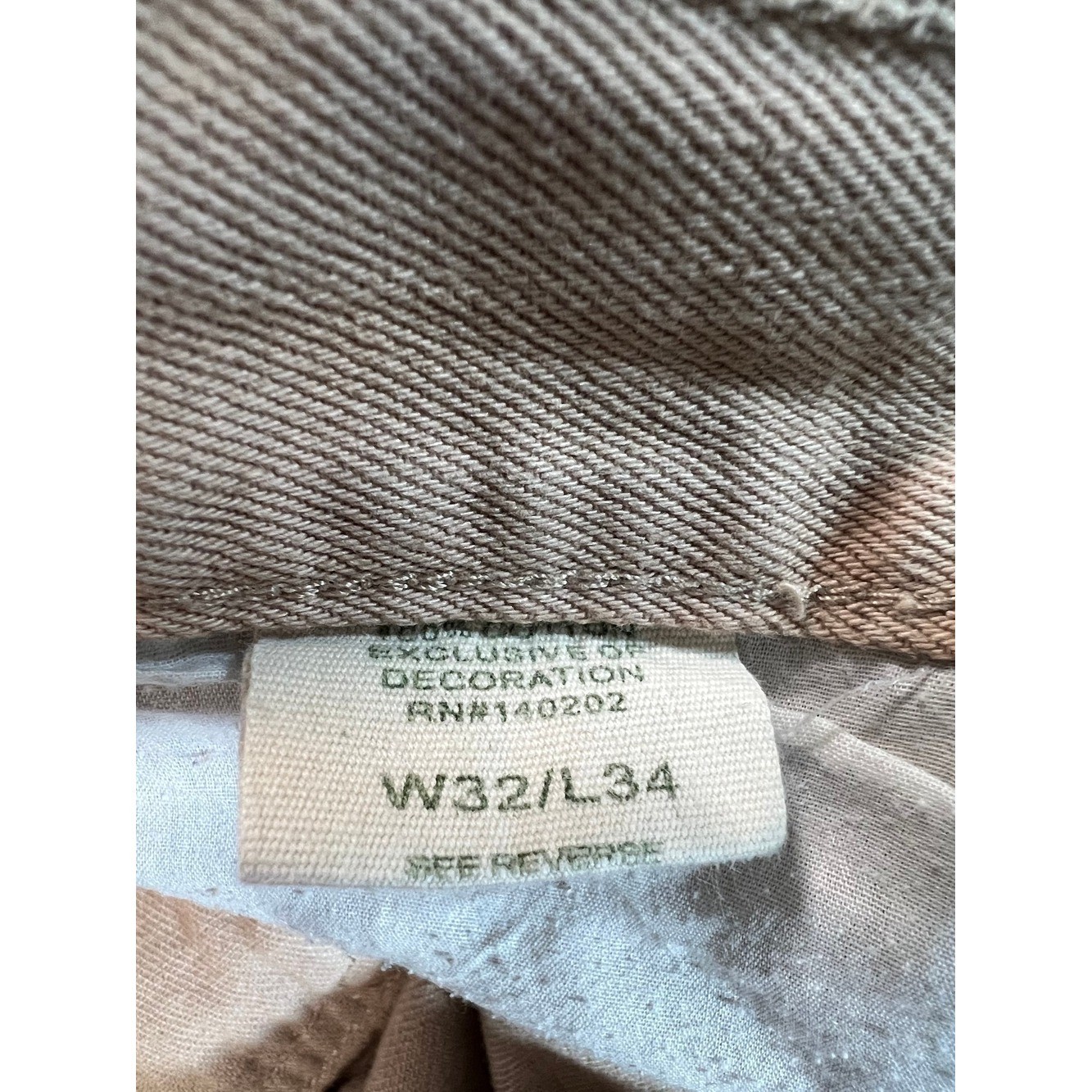 Indigo People Men Olive Straight-Leg Pants 32Wx32L