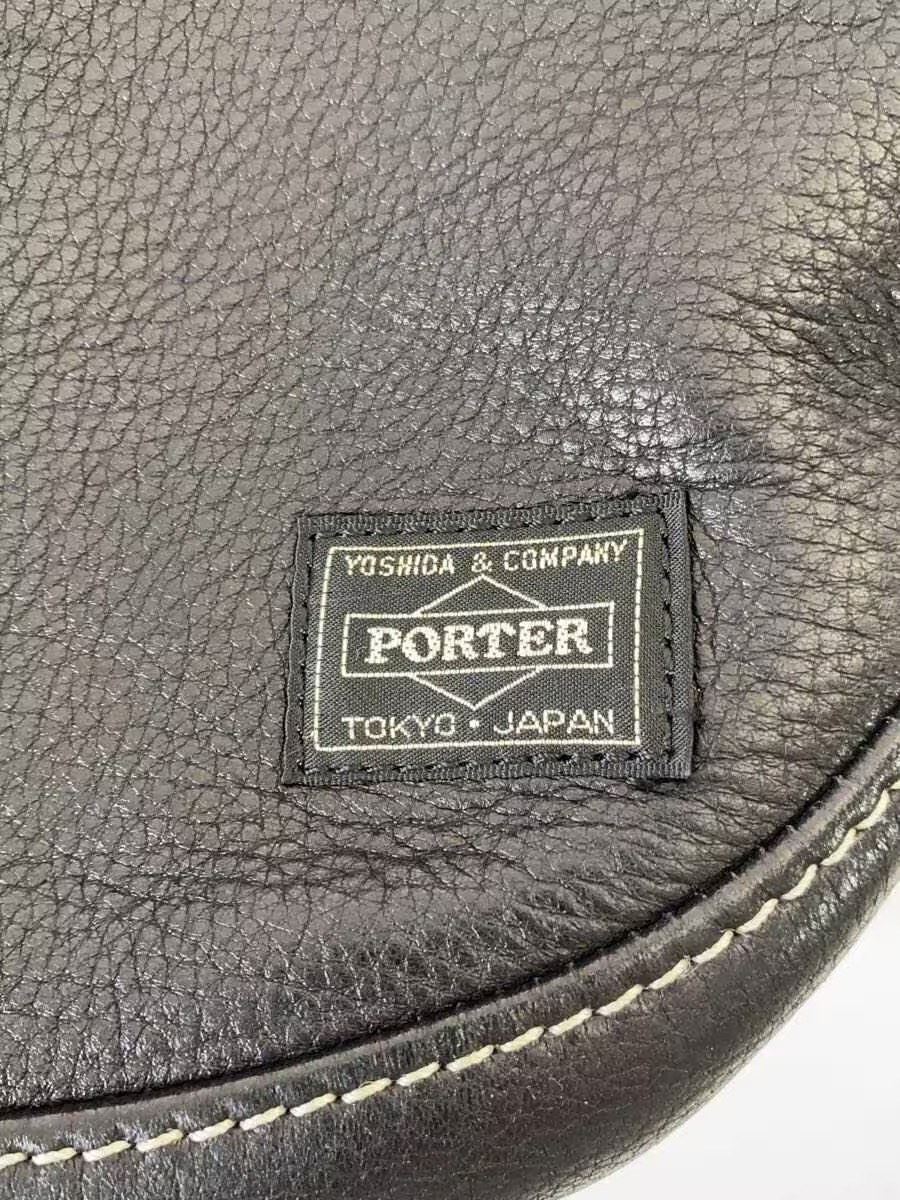 PORTER CISCO Shoulder Bag Leather BLK 120 03306