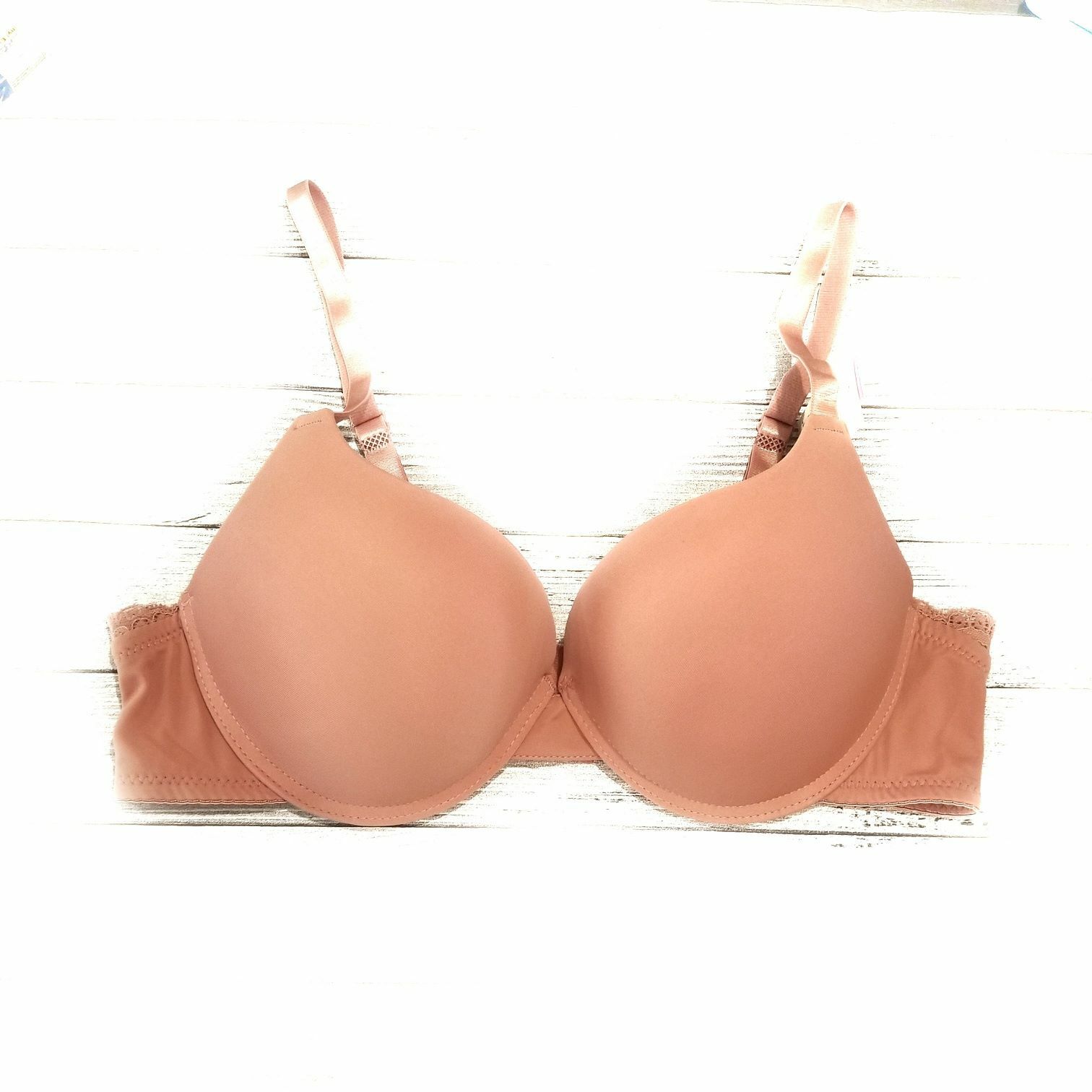 Add 2 Cup Sizes Extreme Ultimate Padded Lace Trim 2 or 3 Hook U Back Push Up Bra