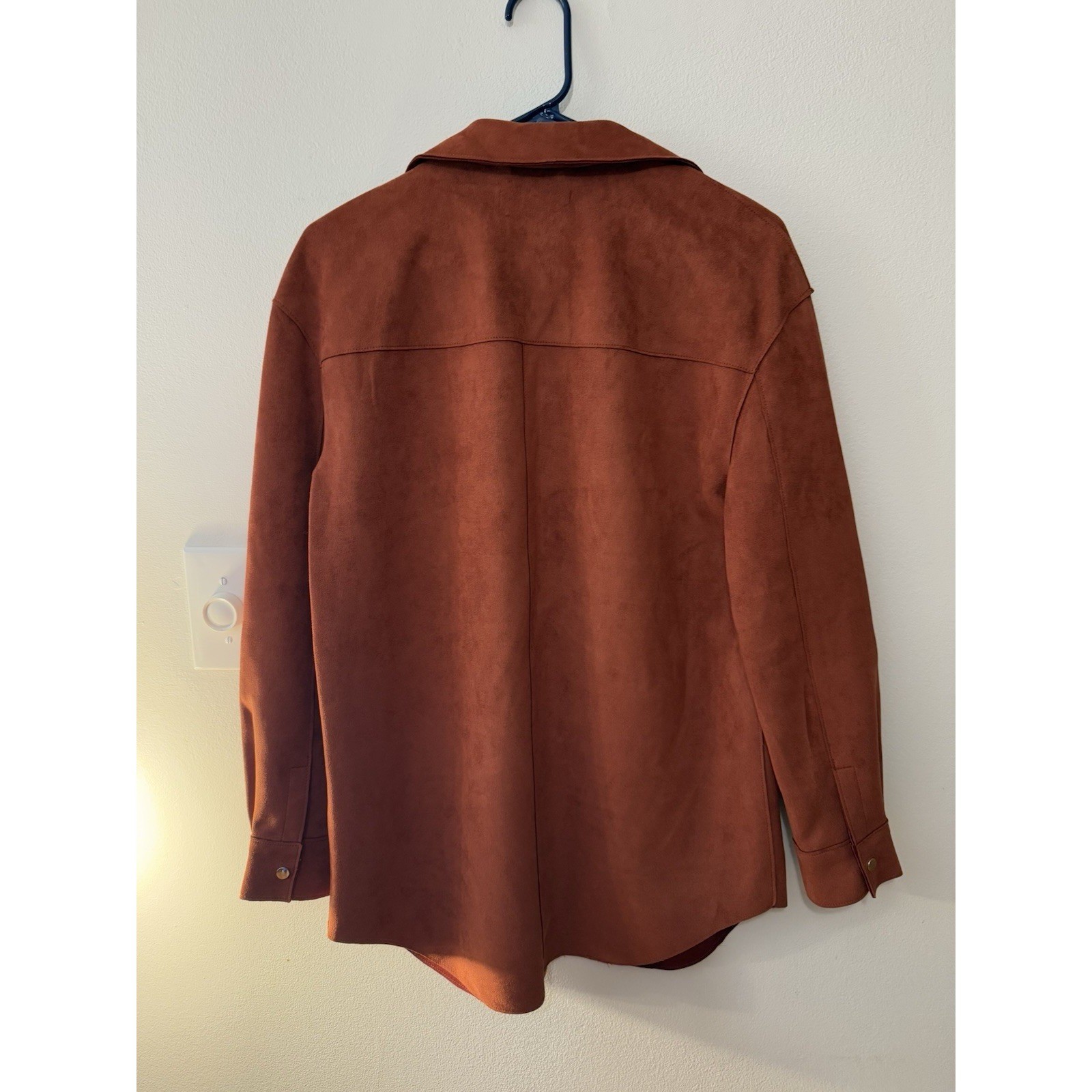 Philosophy Republic Burnt Orange Faux Suede Jacket NWT Size S $98 MSRP
