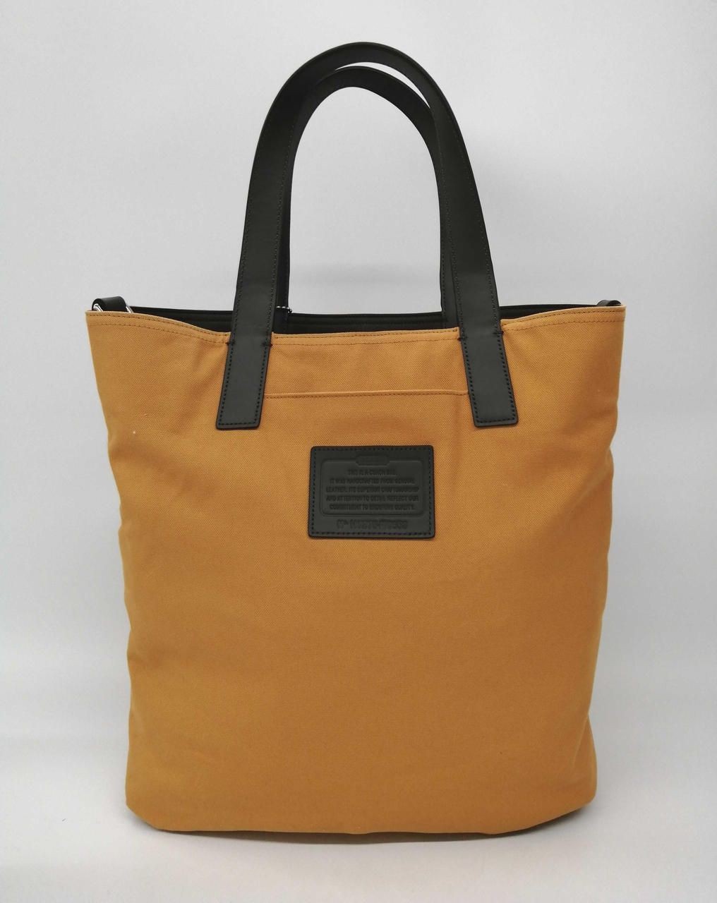Coach Tote bag leather × canvas Used