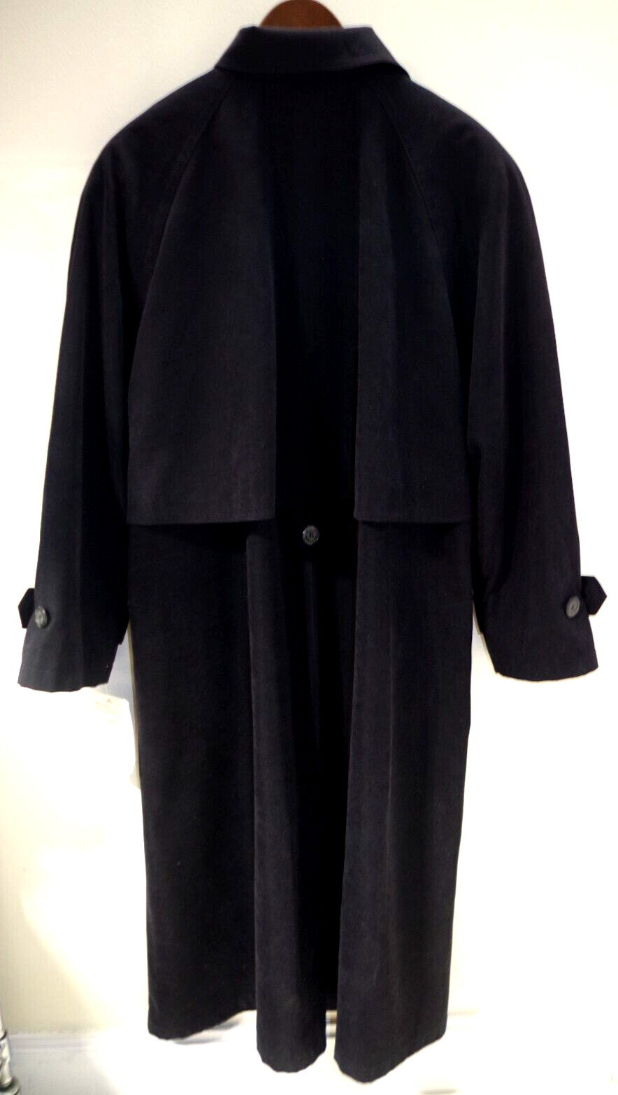 10B NWT Gallery All Seasons Coat Belted Black Woman 20W Moss Microfiber Trench