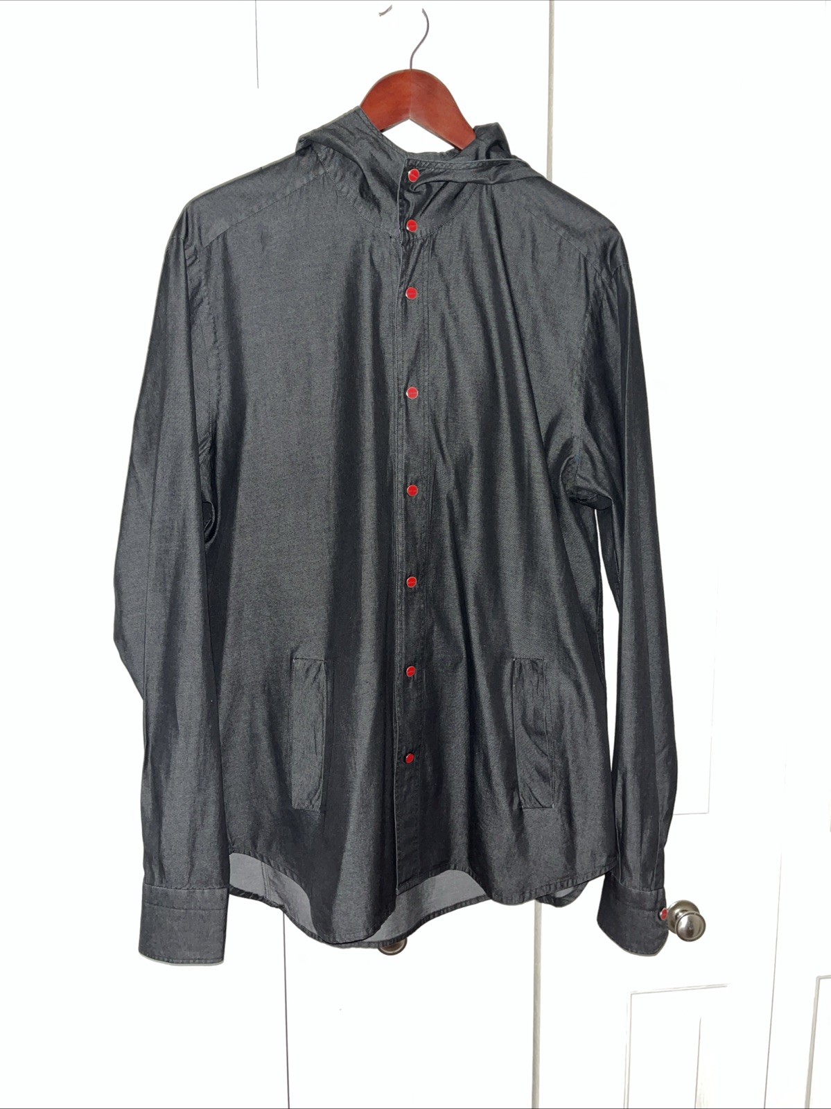 Kiton Men’s Hooded Button Up Shirt
