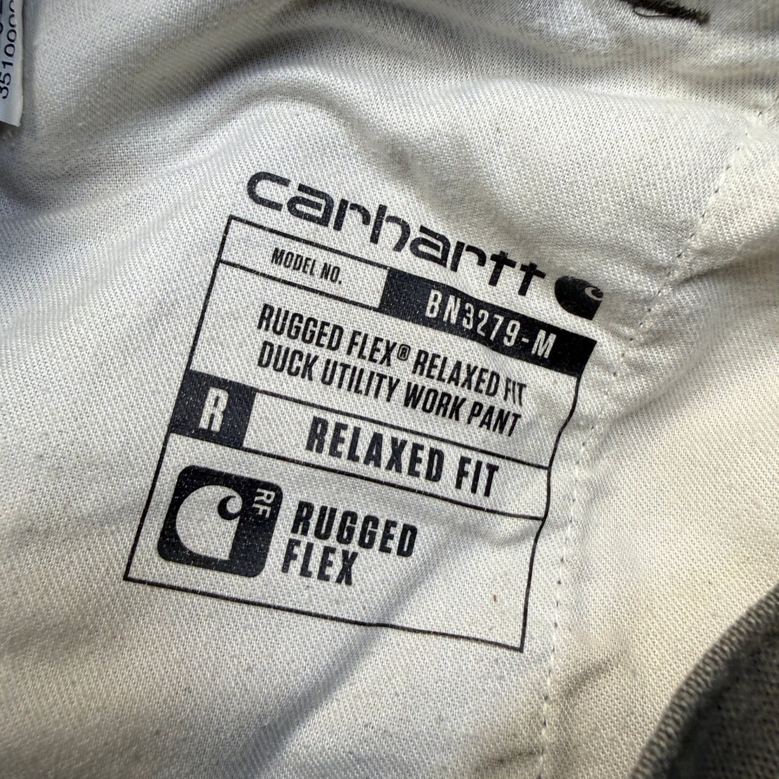 Carhartt Relaxed Fit Carpenter Pants Mens 31×32 Brown Distressed Canvas Workwear