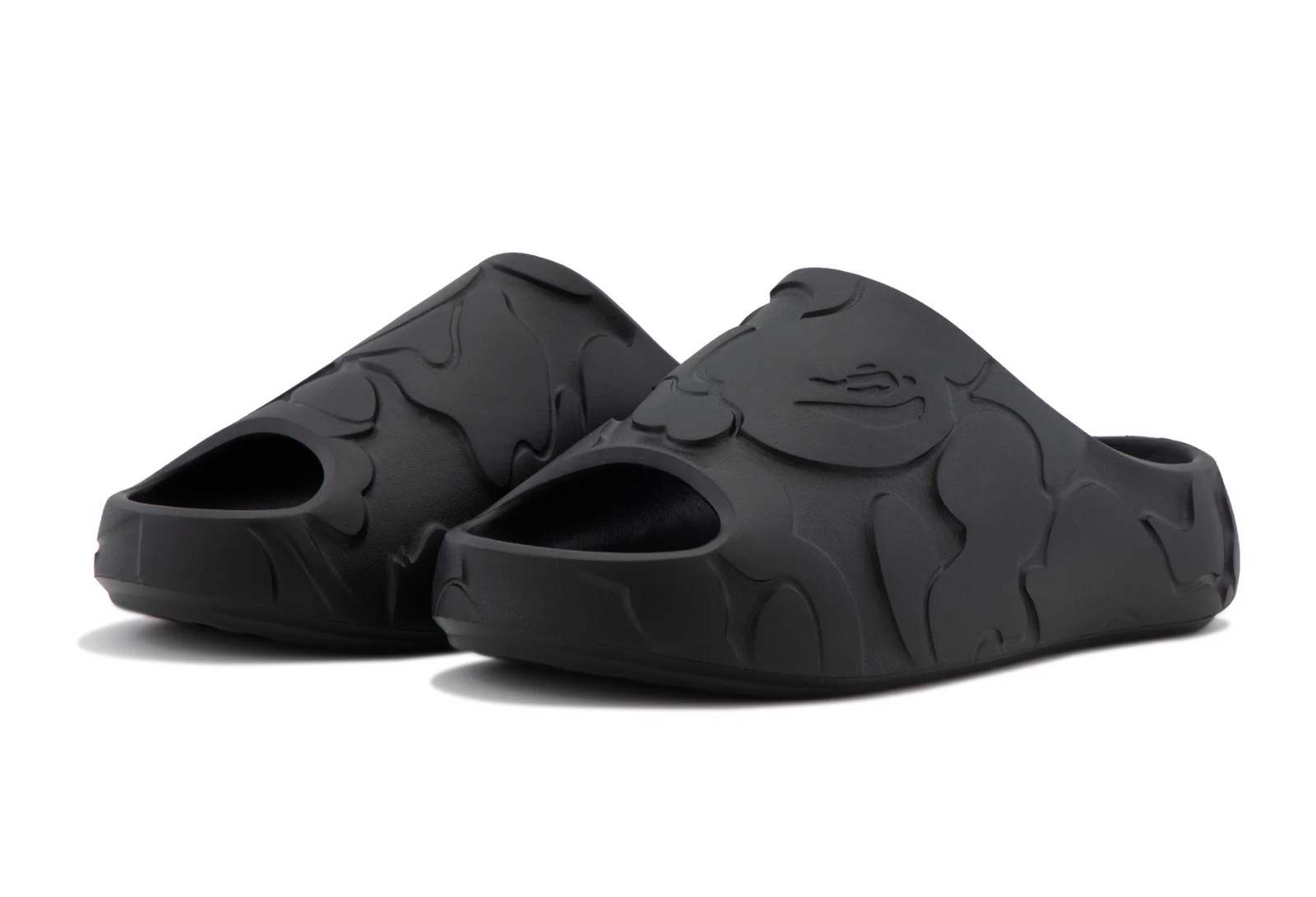 * A BATHING APE Men’s Footwear BAPE SLIDE #1 Black / Beige 1M30191323