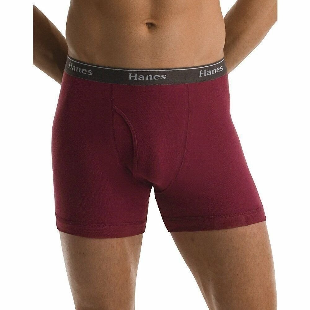 Hanes Men’s Tagless Boxer Briefs 10-PACK Underwear S, M, L XL Colors May Vary