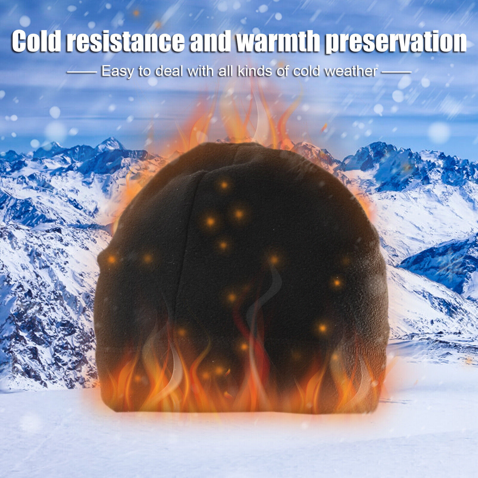 5 × Military Tactical Skull Cap Winter Warm Fleece Windproof Ski Beanie Hats USA