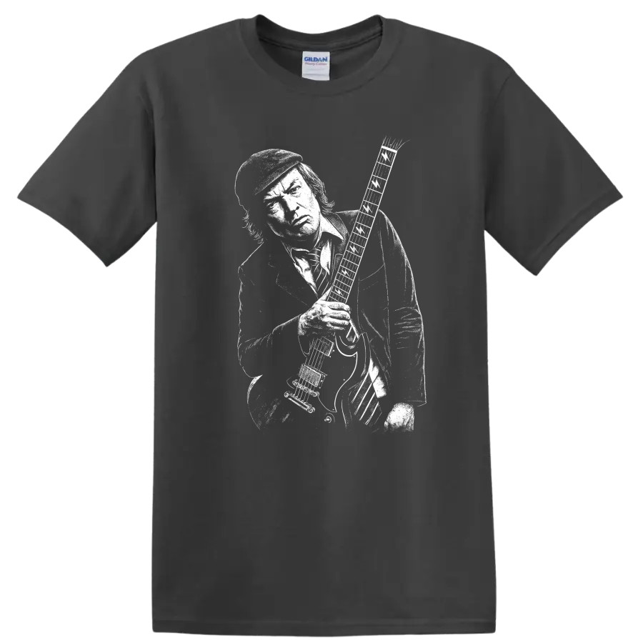 Angus Young Rock Legends T Shirt Tribute Graphic Music Tee