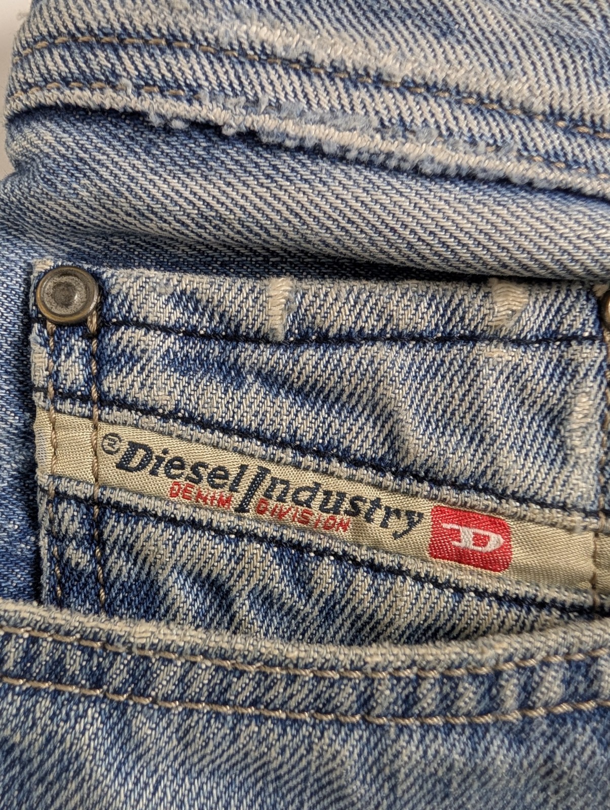 Diesel Zatiny 8AT Bootcut Jeans Men Tag 32 Measured 34×30 Distressed