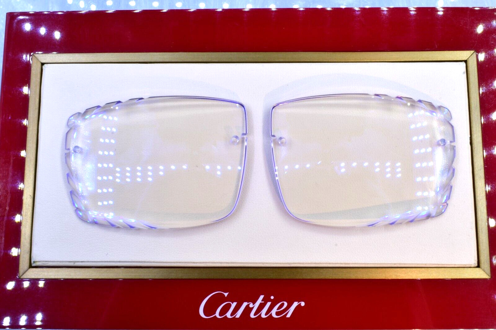 Cartier big c diamond cut lenses wood horn trivex Sunglasses ct0092o crystal56