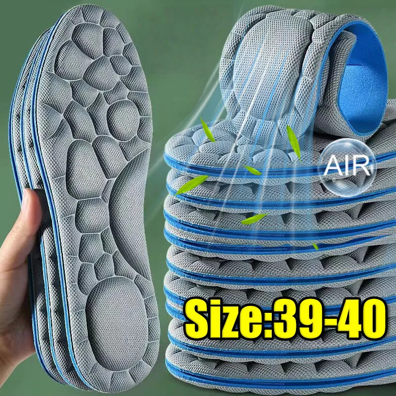 10/2PCS Unisex Massage Insoles Super Soft Sports Running Shoes Insole Arch Suppo