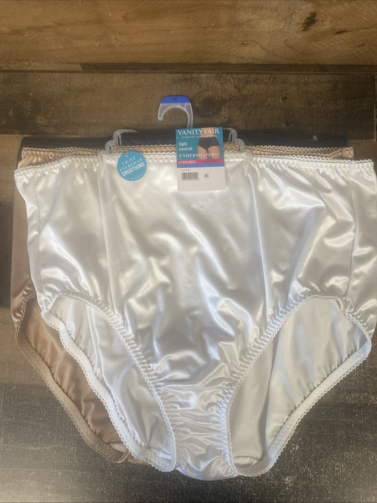Vanity Fair Lingerie 3 Pack Brief Panties Radiant Collection Undershapers 5XL 12