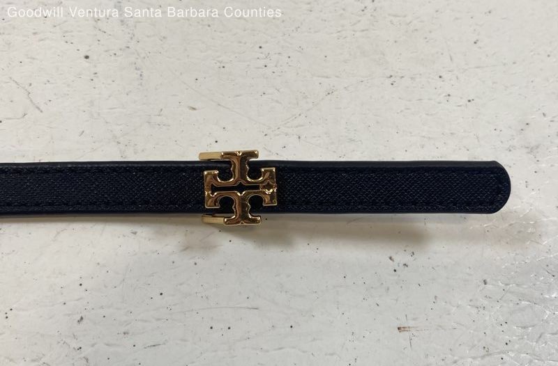 Tory Burch Reversible Logo Belt in Black & Classic Tan-Waist-26-30″-Sz S