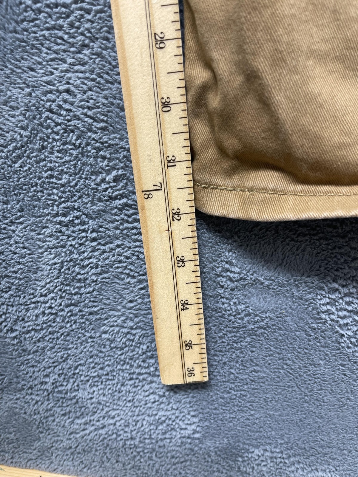 Levis 513 Jeans Mens 38×32 Brown Khaki Slim Straight Stretch Denim Casual