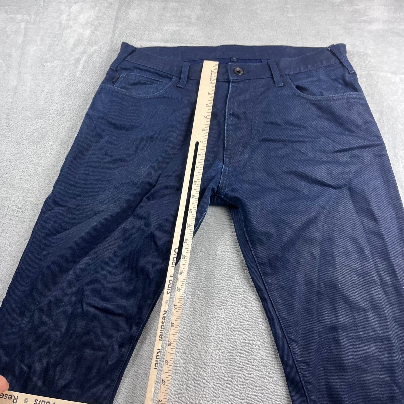 Armani Jeans J45 Slim Fit Indigo Blue Pants Mens Size 34 Designer Trousers