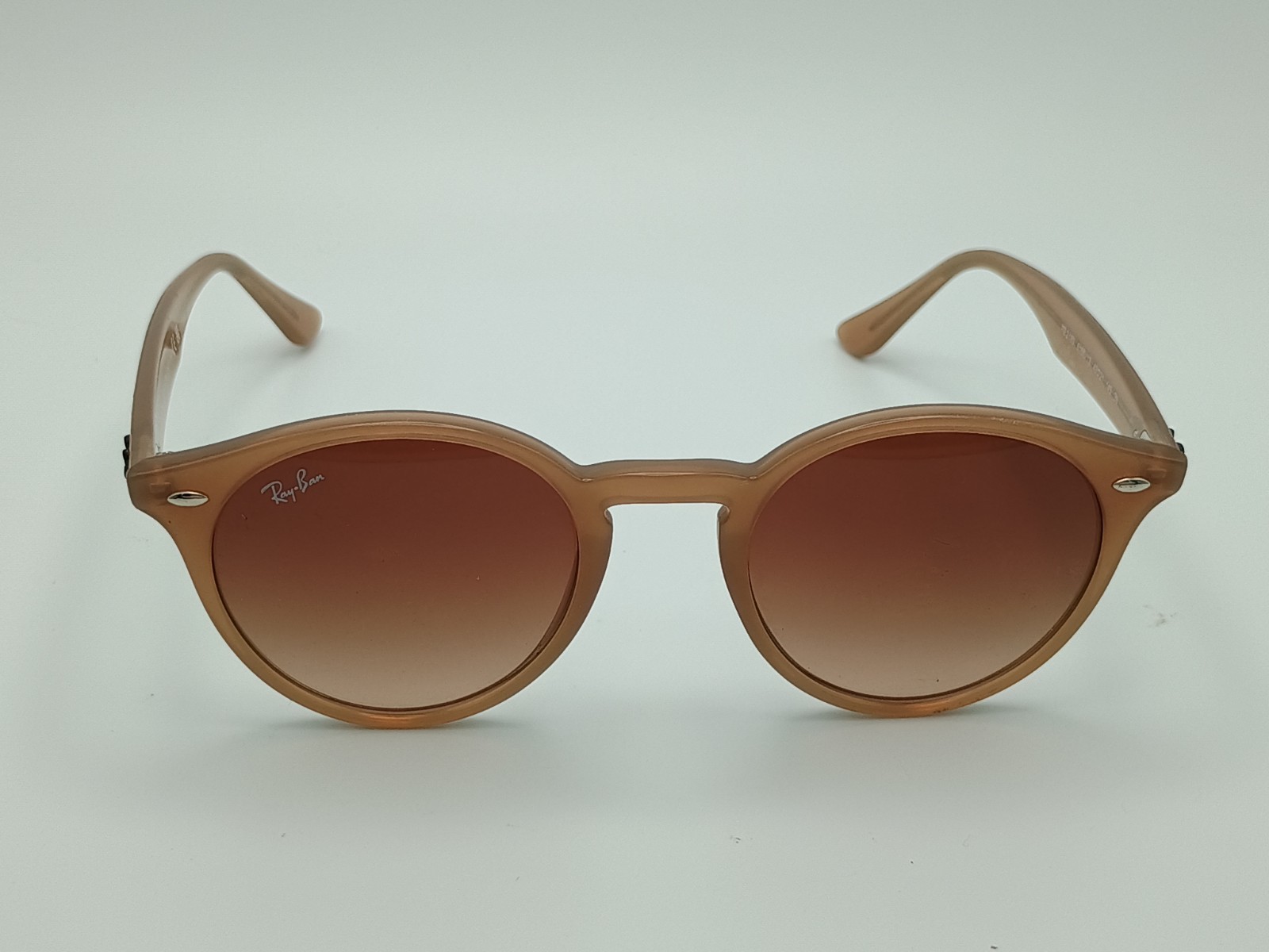 Ray-Ban RB2180 6166/13 Light Brown Round Sunglasses 49-21-145 Brown Gradient