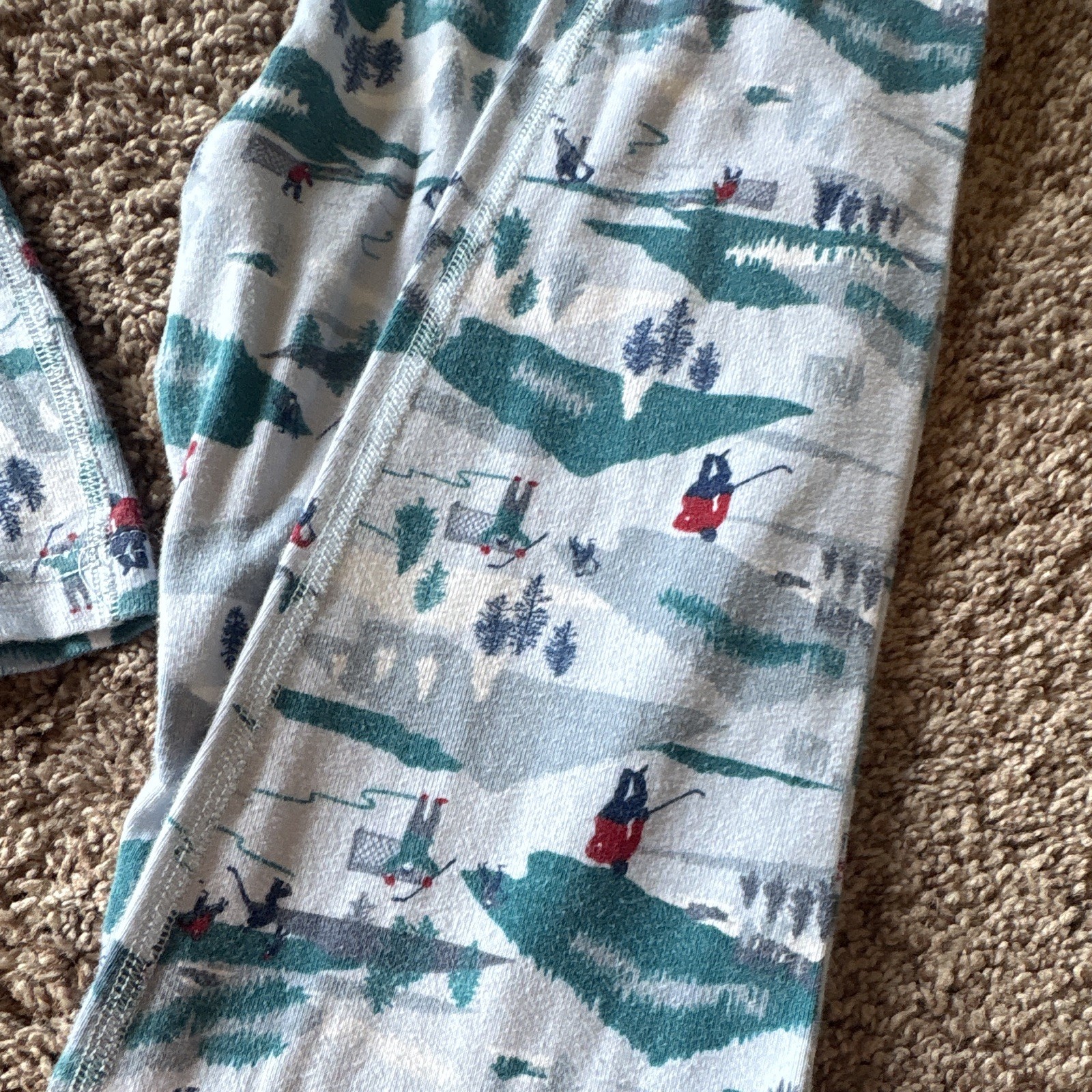 Hanna Andersson Ski Skier Organic Cotton 2pc Snug-Fit Pajamas 150cm US 12