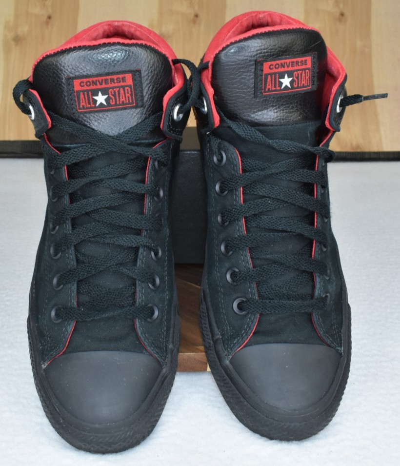 Converse CTAS High Street Hi Space Explorer Men Shoes 10 Black Red Casual Skate