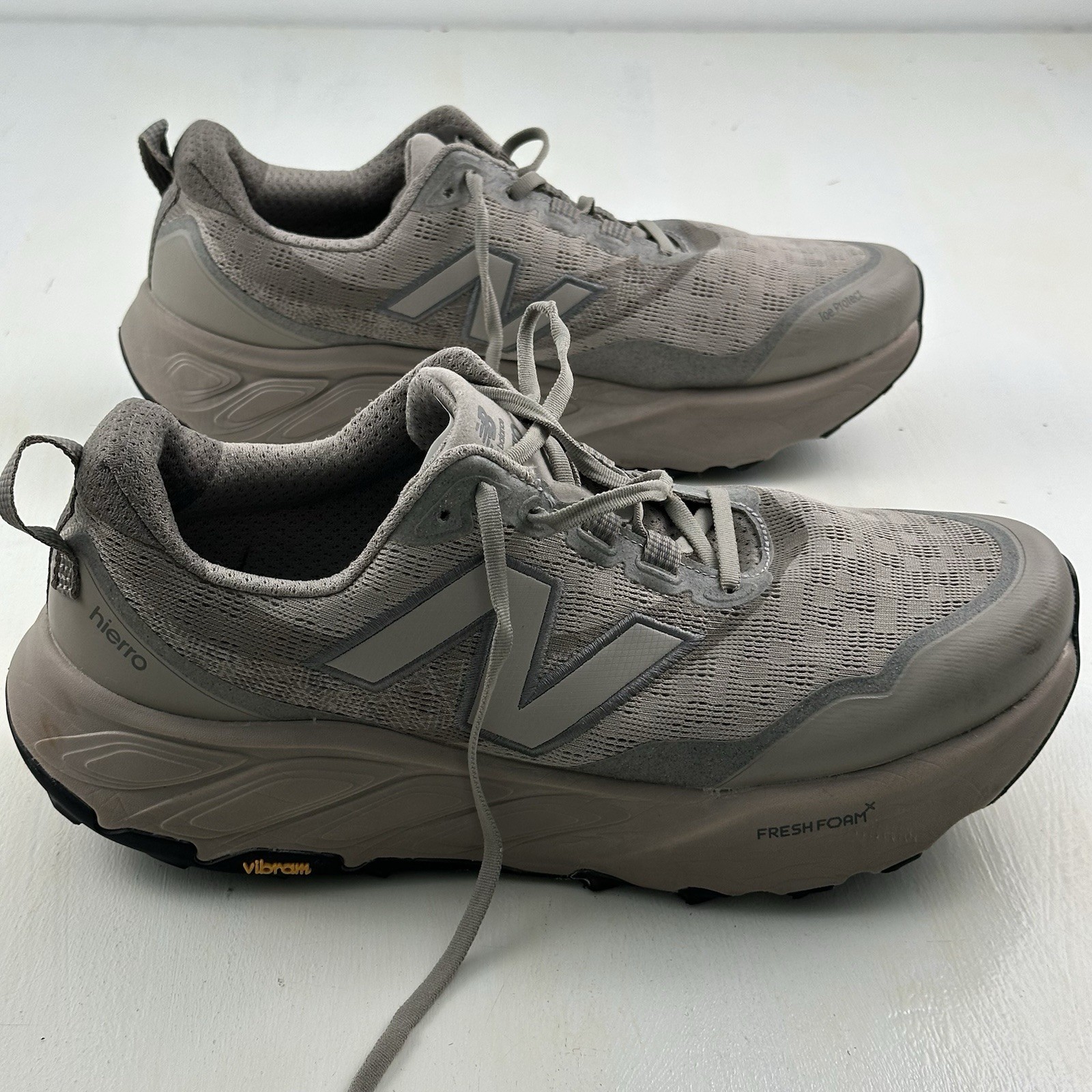 New Balance Fresh Foam X Hierro v9 GTX Shoes Men 14 4E EEEE MTHIERY9 Gray Beige