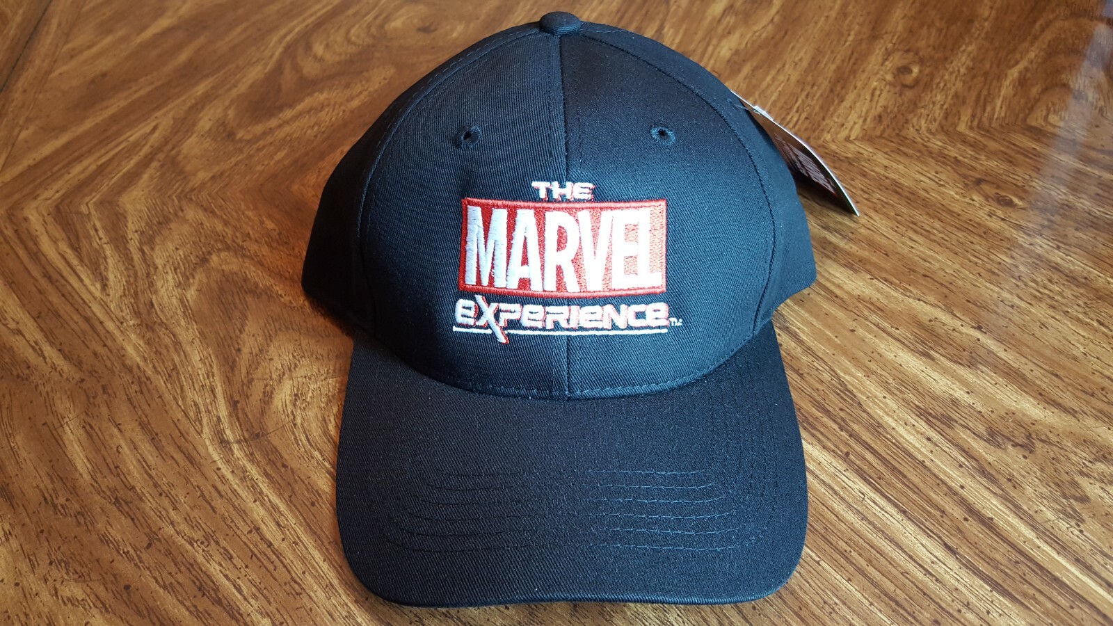 MARVEL LOGO CAP – Black Adjustable Size Hat -The Experience Convention Comic Con