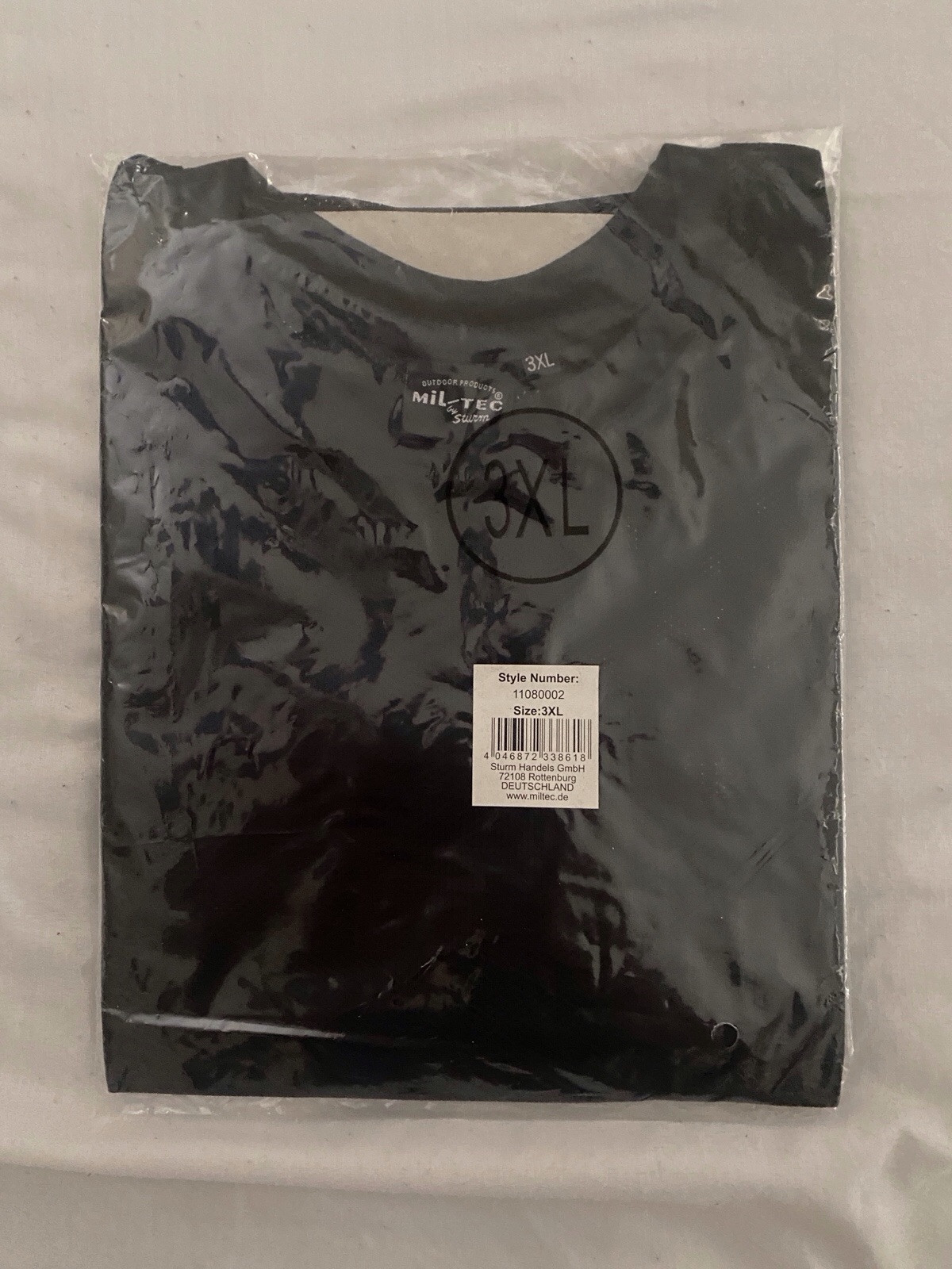 Mil-tec See Thru Mesh Black T-shirt 3XL German Military PT Uniform Gear Sheer