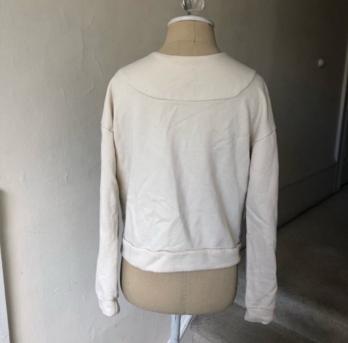 Kut from the Kloth Knit Two Tone Color Block Cotton Blend Moto Jacket EUC Size M