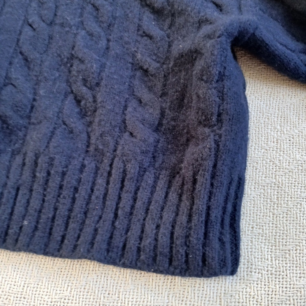 sunday best wool octavia aritzia chunky hooded zip sweater blue xl minimalist