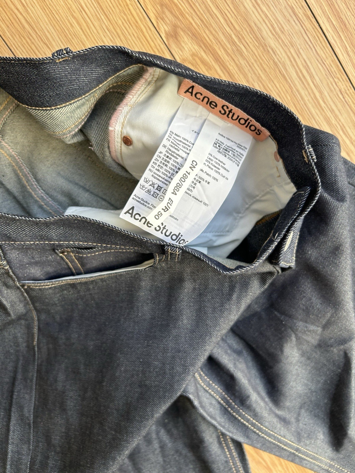 ACNE STUDIOS 1981M RAW DENIM 36X30 BRAND NEW
