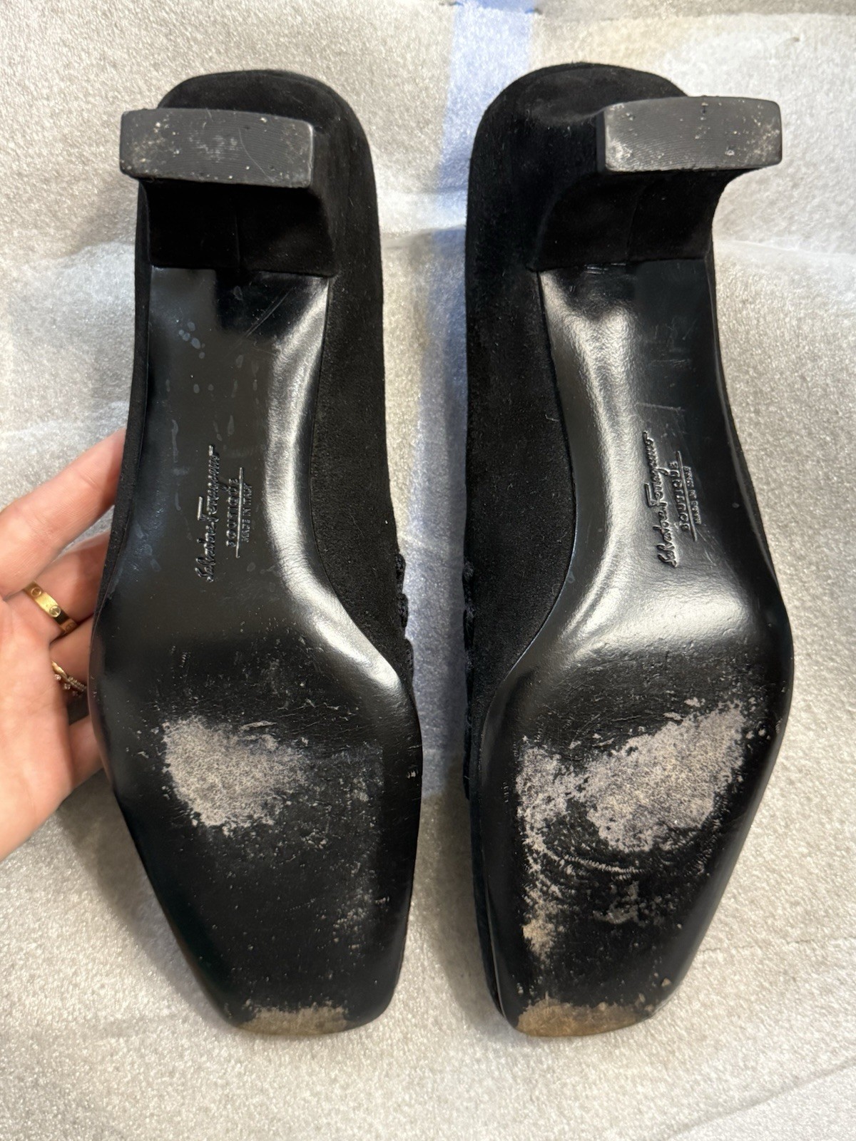 Black Marcachi Women’s Ferragamo Heels