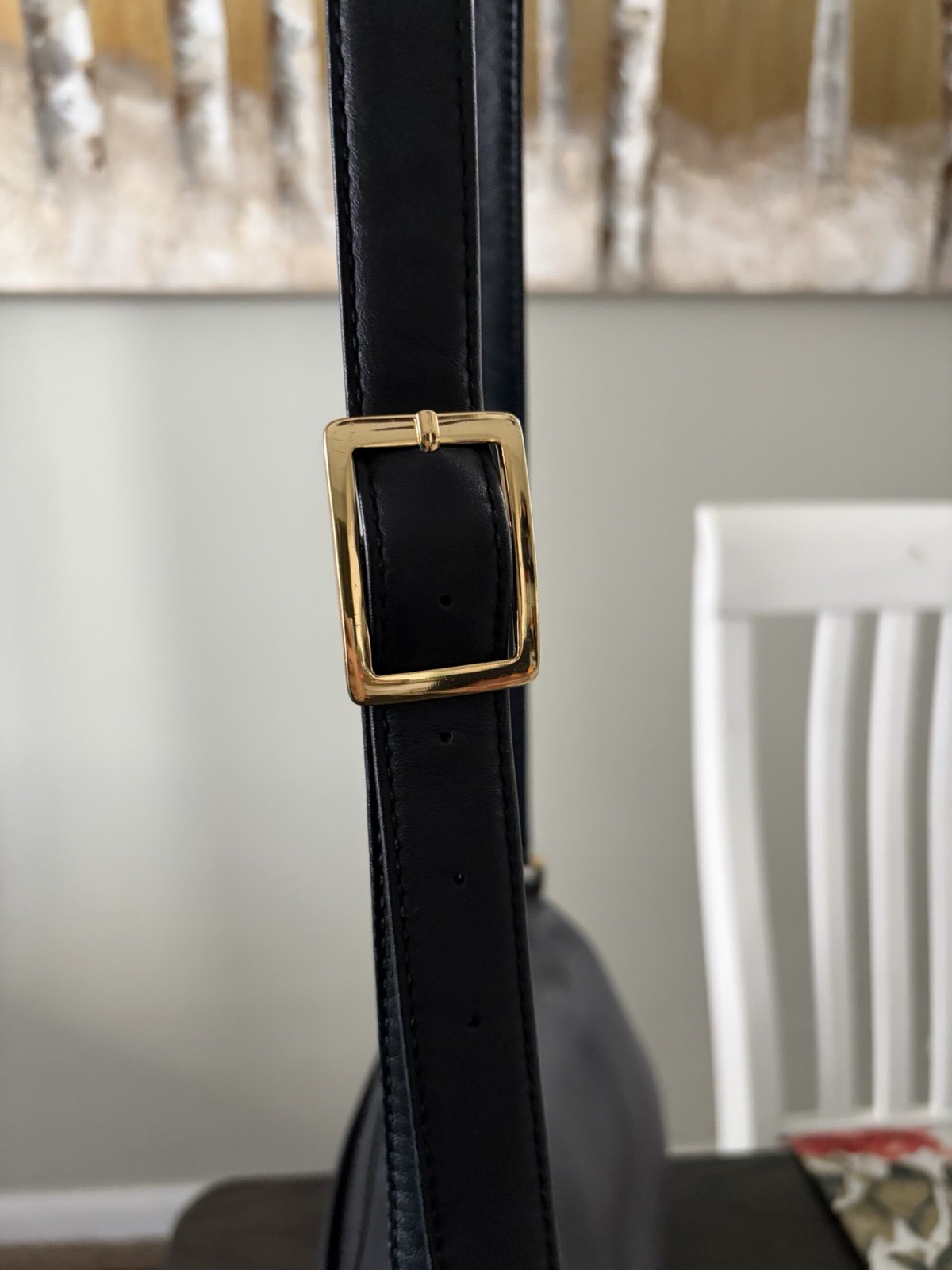 Vintage Etienne Aigner Black Logo Shoulder Bag Magnetic Flap Gold Hardware