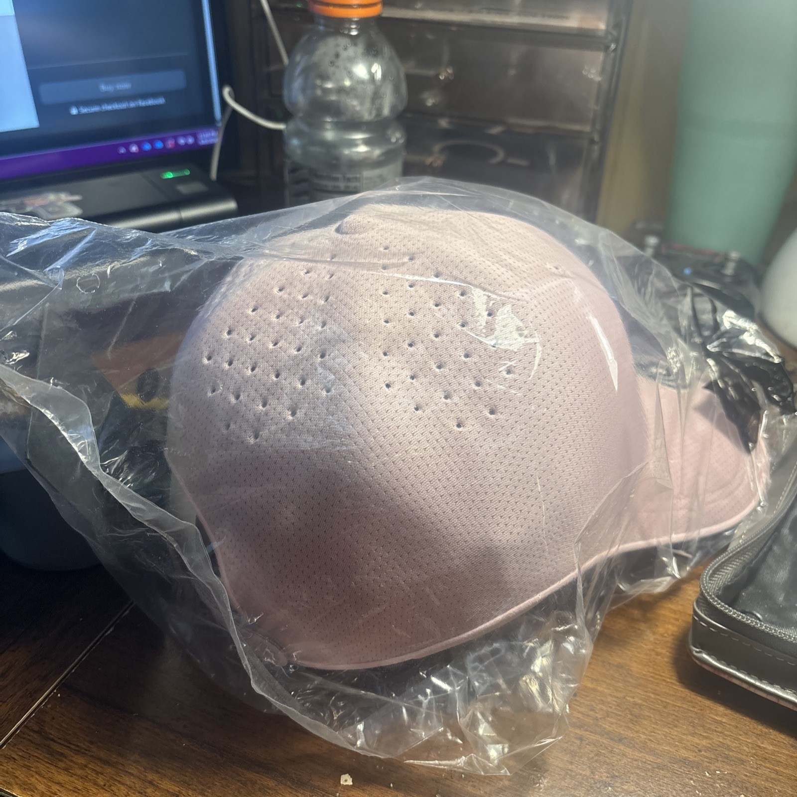 Under Armour Pink Stealth Form Cap Strap Back Adjustable, Uncrushable, L/XL