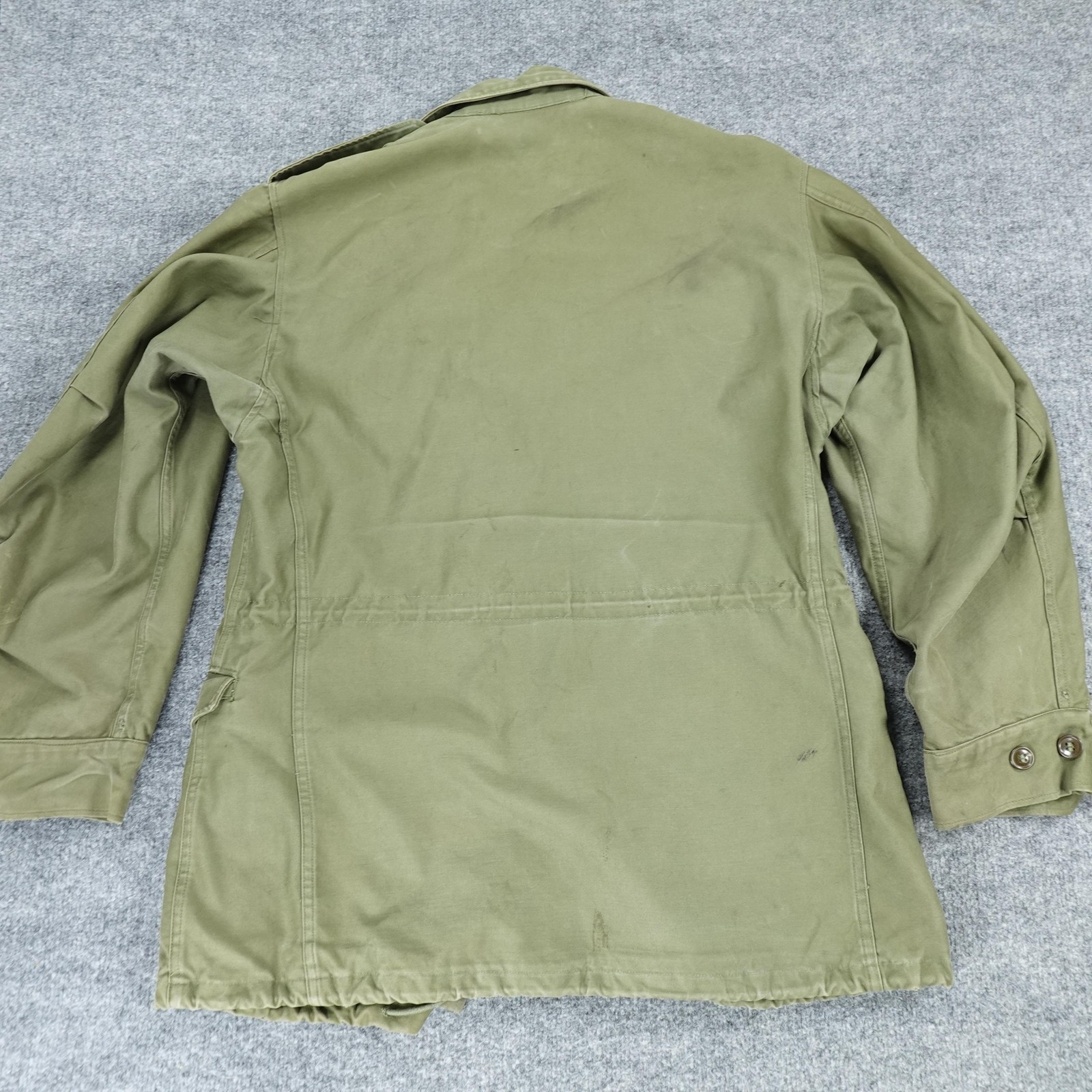 US Army Field Jacket Mens Small OG-107 M-1951 Cotton Korean War 1950s Vintage