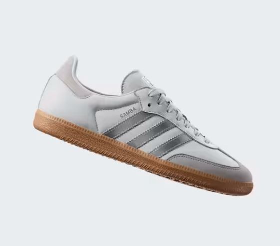 NEW Adidas Samba OG White Silver Metallic Grey JI2725 Size(s) 6w – 10w NO BOX