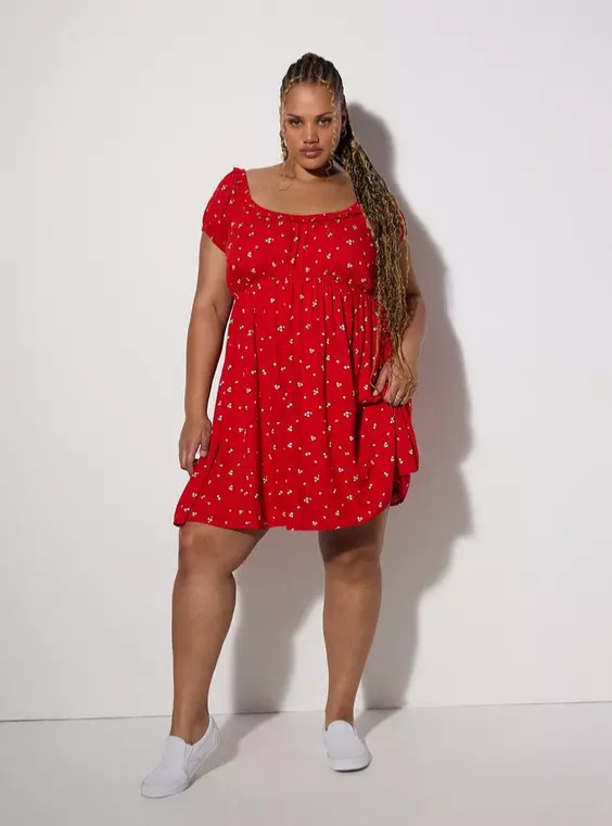NWT Brand New Tags! Red Daisy American Floral Dress 2 Piece Set of 3 4XL 4 PLUS