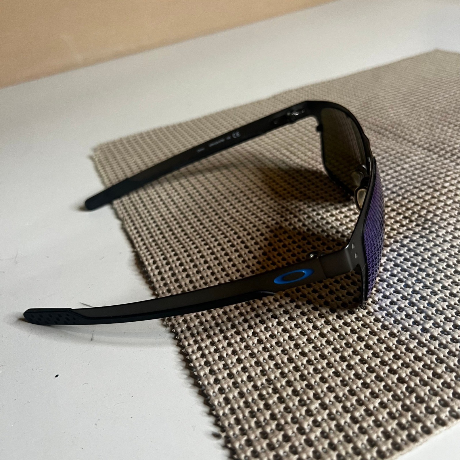 Oakley Holbrook Metal Sunglasses Matte Gunmetal Blue Prizm OO4123-0755 Polarized