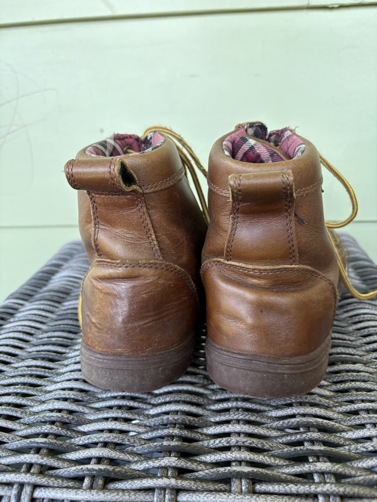 Lems Russet Leather Boulder Boot Sz 43 Mens 10 Women’s 11.5 Flaws Barefoot