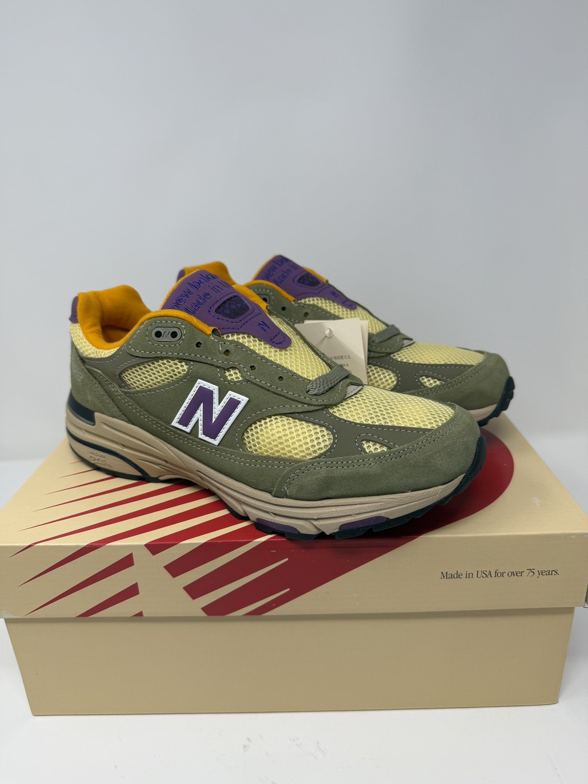 New Balance Teddy Santis x 993 Made in USA Olive Leaf Maize U993OL Men’s Sizes