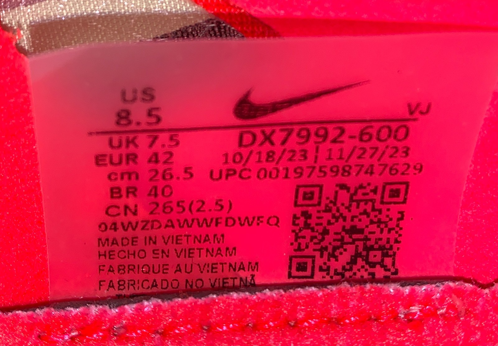 NIKE ZoomX Dragonfly XC Bright Crimson Cross Country Shoes 8 8.5 9 10 10.5 12 13