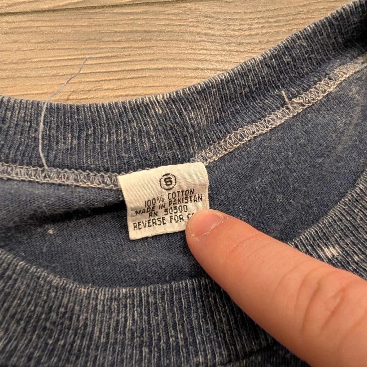 80’s Stone Washed Blue Pocket T shirt