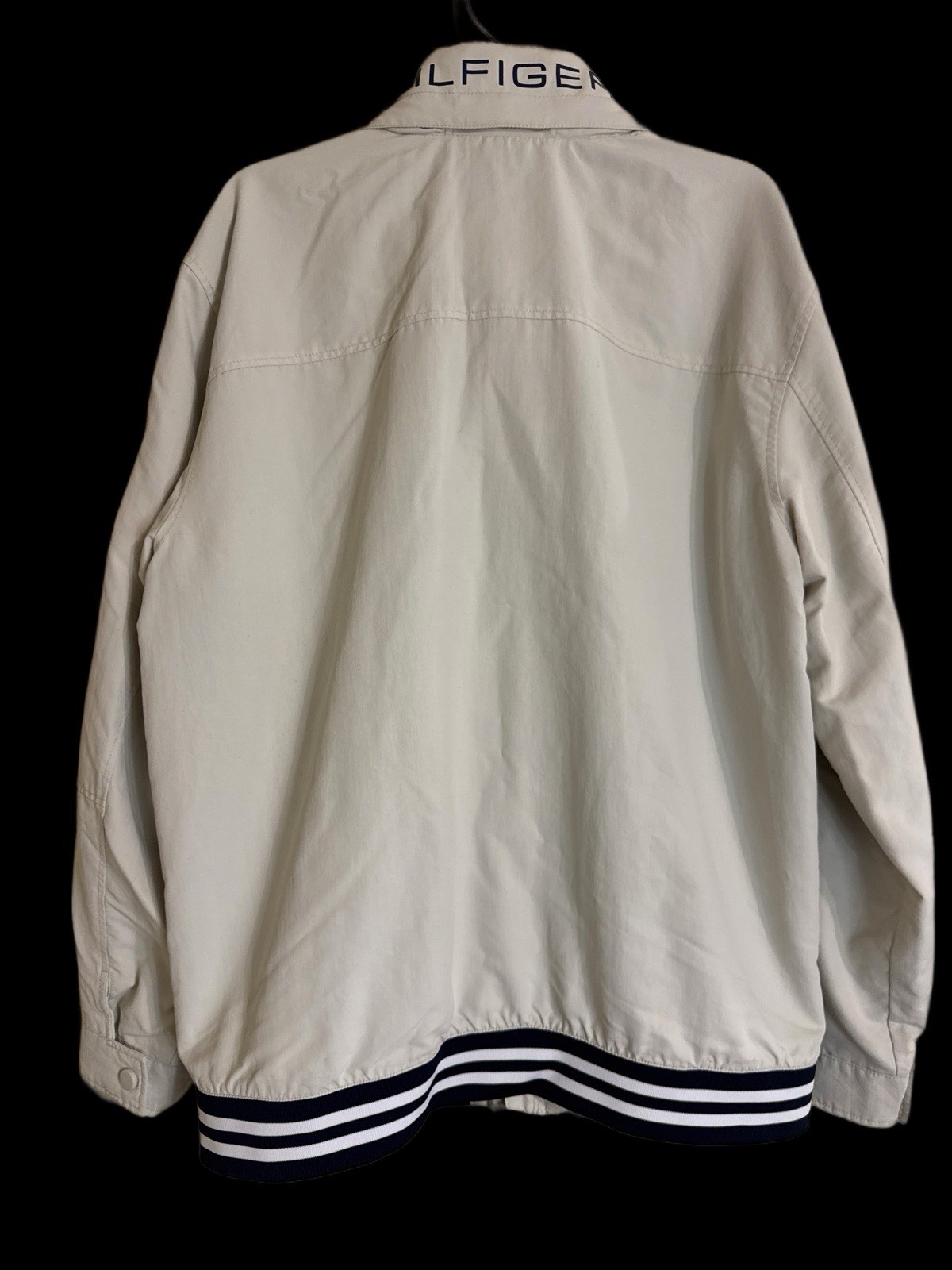 Tommy Hilfiger Full-Zip Mens Jacket Regatta White Size XXL No Hood