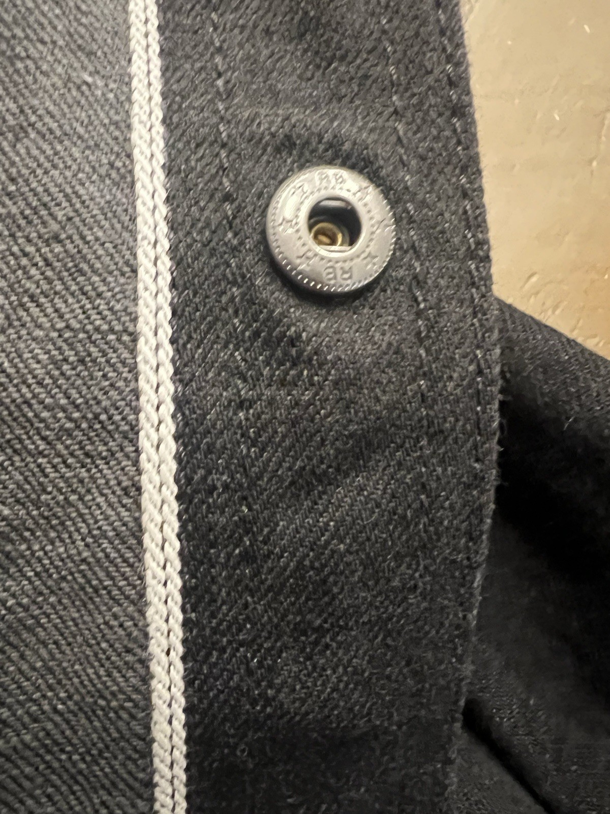 Rogue Territory Black Selvedge Stealth Service Shirt Size M
