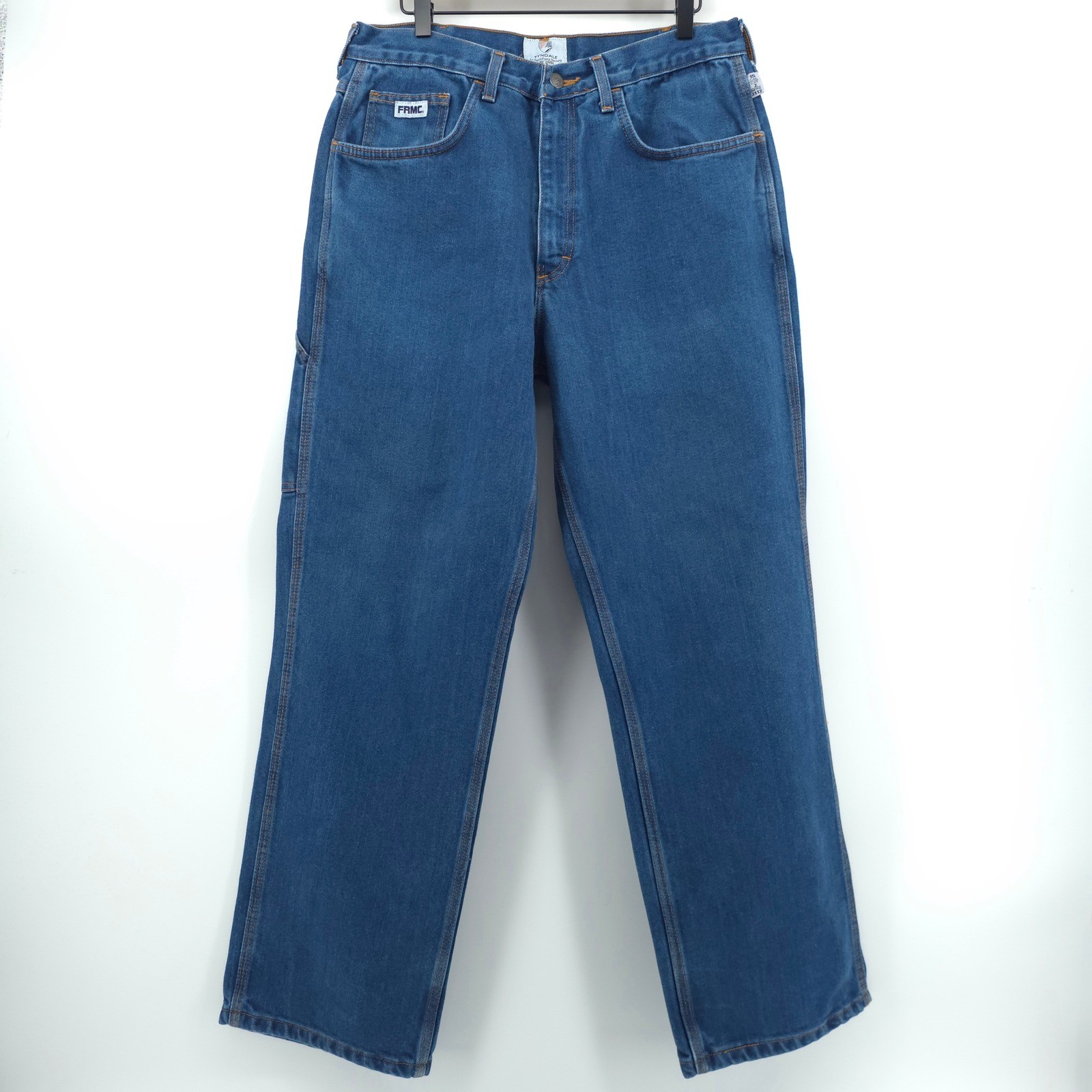 Tyndale Mens Carpenter Jeans F290T 34×32 Blue FRMC Flame Resistant Workwear