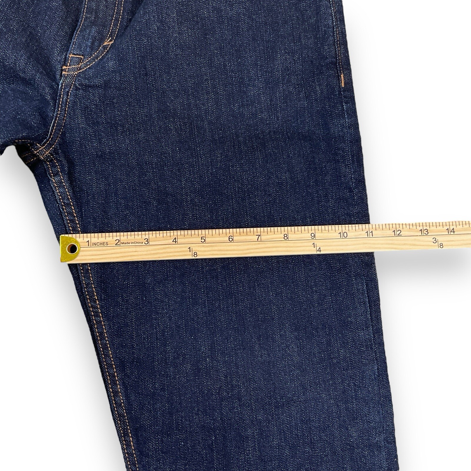 Banana Republic Jeans Men 33×30 (ACTUAL 34×27.5) Dark Blue Straight Fit Denim