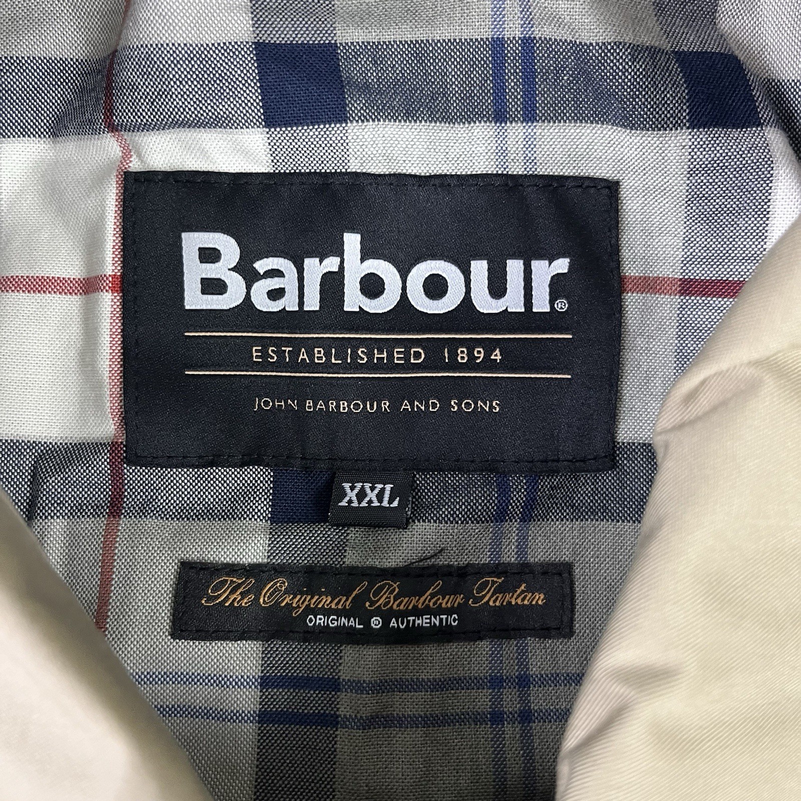 Barbour Rokig Waterproof Jacket Mens 2XL Washed Stone NEW