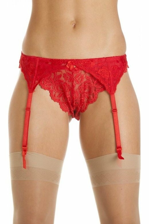 Pretty Lace Suspender Belt White/Red/Black. M/L or L/XL. New/Free Post